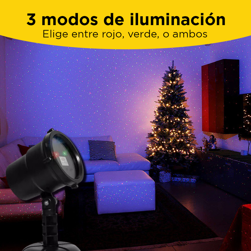 Proyector de Luces Navideñas Automático con Control Remoto – ¡Ilumina tu Navidad con Estilo!