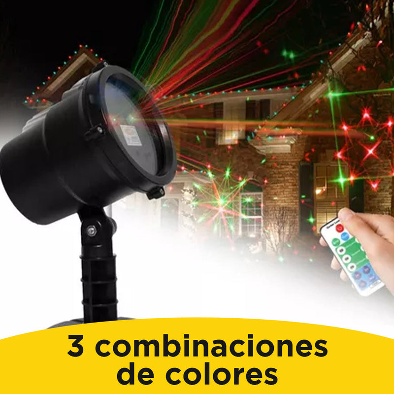 Proyector de Luces Navideñas Automático con Control Remoto – ¡Ilumina tu Navidad con Estilo!