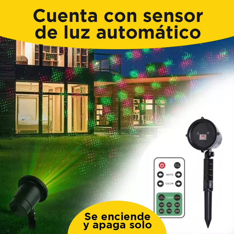 Proyector de Luces Navideñas Automático con Control Remoto – ¡Ilumina tu Navidad con Estilo!