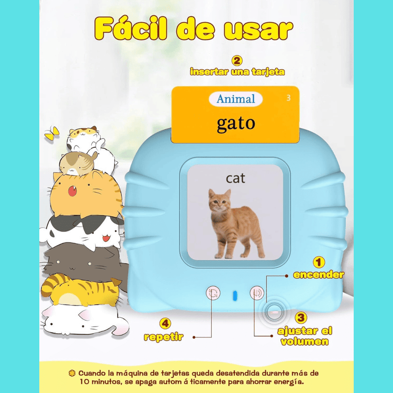 VerbaLingo™ - Tarjetas Educativas en Español e Inglés - 112 Tarjetas